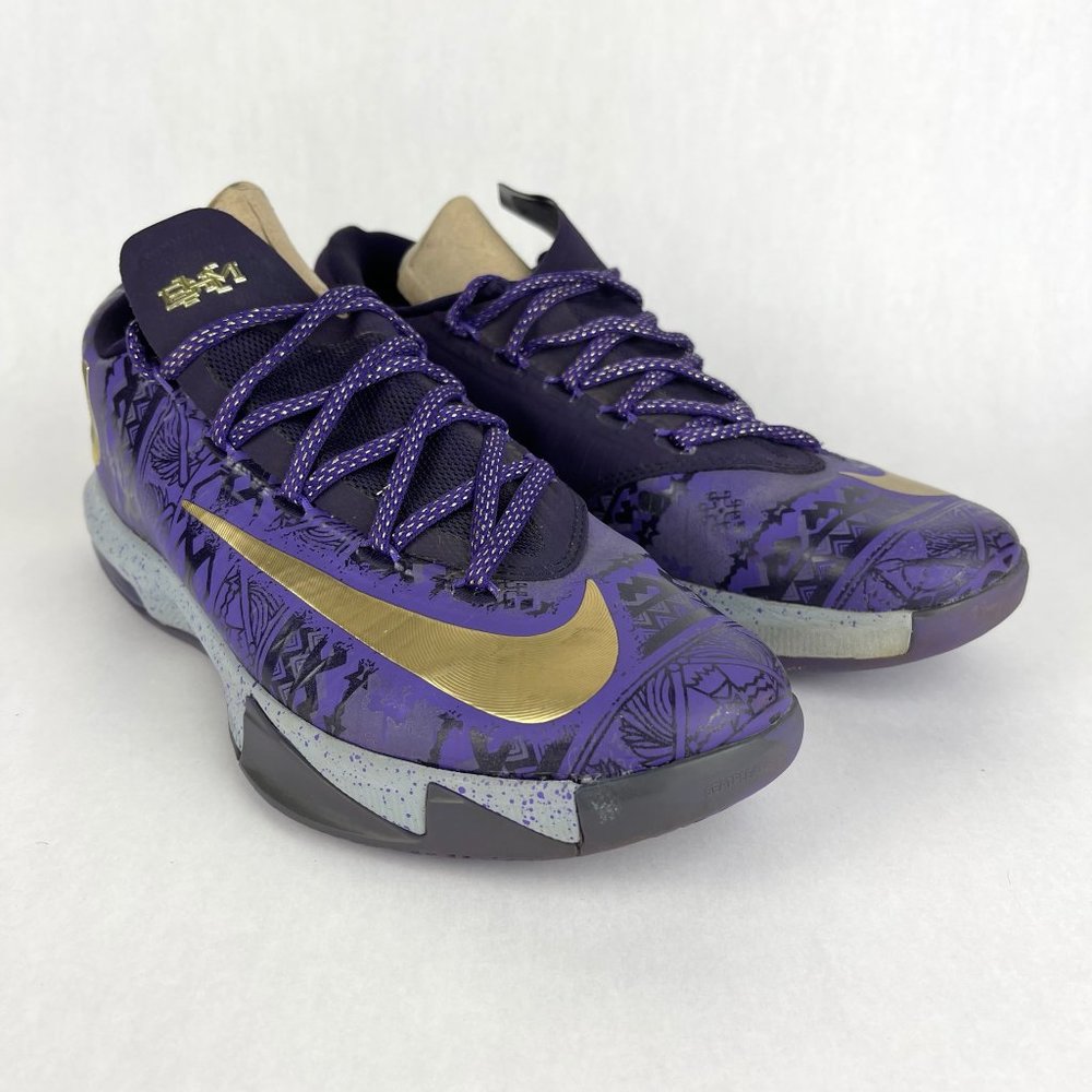 Nike KD 6 VI Kevin Durant BHM Black History Month Sneakers Size US 8 646742-500